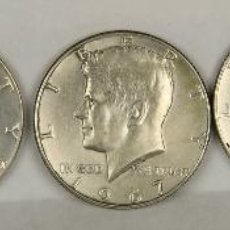 Monedas antiguas de América: MO-037. COLECCION DE 9 MONEDAS EN PLATA Y COBRE. J.F.K. USA. 1965/1969.